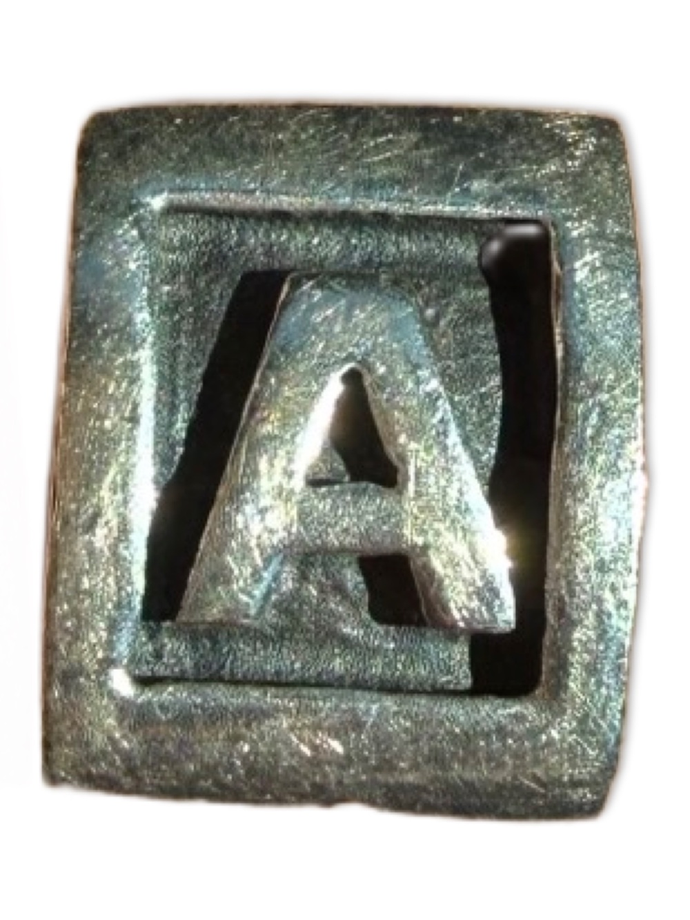 Pandora Silver Tone 'A' Initial Bead - Picture 4 of 5